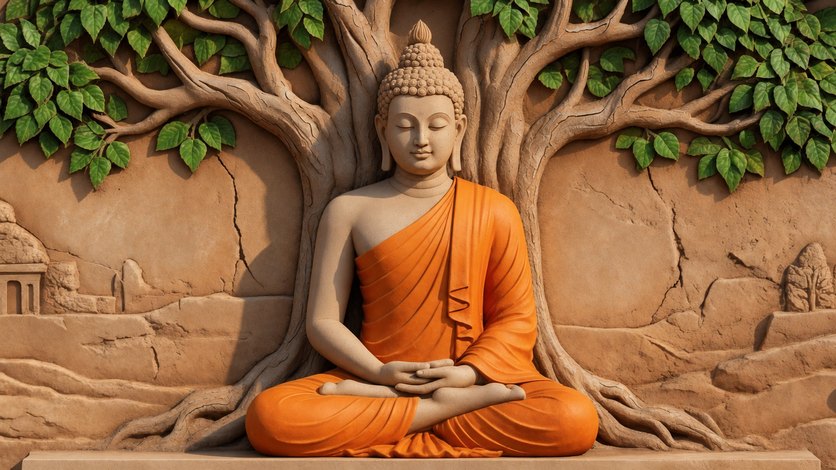 The Buddha in meditation